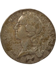 Louis XV au Bandeau 1 écu Argent 1752 R Orléans 2
