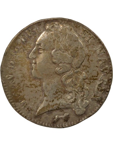 Louis XV au Bandeau 1 écu Argent 1752 R Orléans