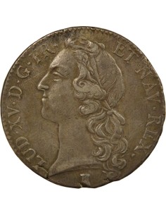 Louis XV Au Bandeau 1 écu Argent 1751 T Nantes 2