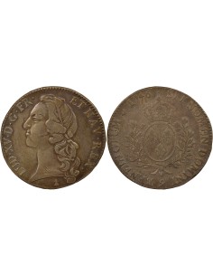 Louis XV Au Bandeau 1 écu Argent 1746 9 Rennes