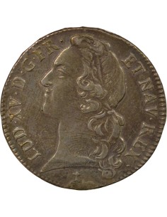 Louis XV Au Bandeau 1 écu Argent 1748 N Montpellier 2