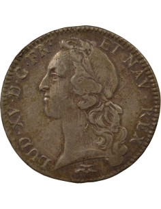 Louis XV Au Bandeau 1 écu Argent 1759 D Lyon 2