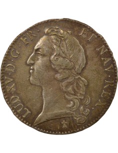 Louis XV Au Bandeau 1 écu Argent 1757 9 Rennes 2