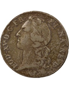 Louis XV Au Bandeau 1 écu Argent 1756 Pau 2