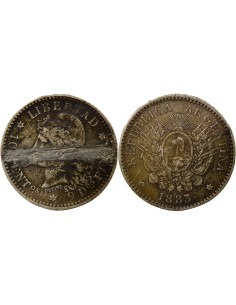 Argentine 10 centavos Argent 1883