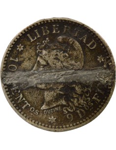 Argentine 10 centavos Argent 1883 2