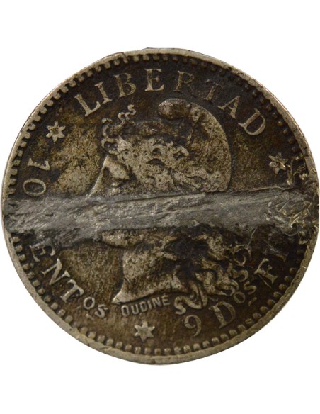 Argentine 10 centavos Argent 1883