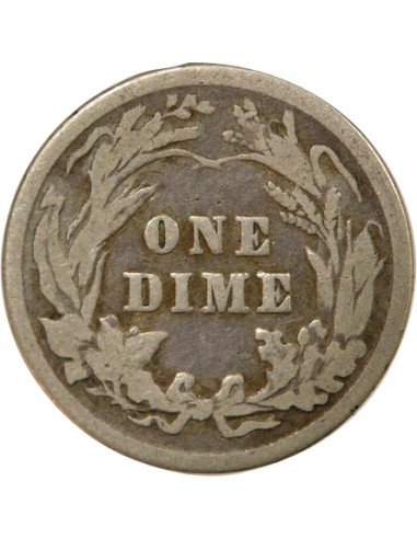USA Barber 1 dime Argent 1901 Philadelphie