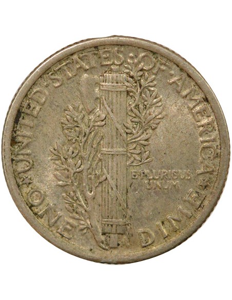 USA Mercury 1 dime Argent 1919 Philadelphie