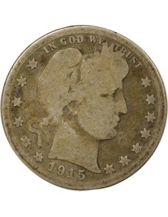 USA Barber 1/4 dollars Argent 1915 D - Denver 2