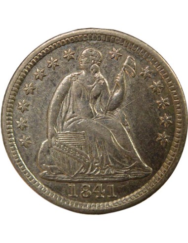 USA Seated Liberty 1 dime Argent 1841 Philadelphie