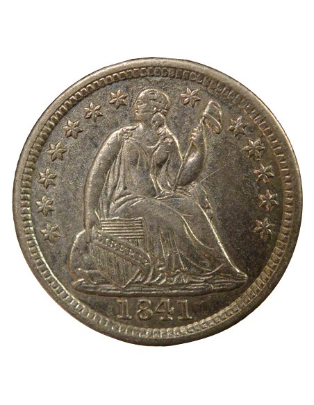 USA Seated Liberty 1 dime Argent 1841 Philadelphie