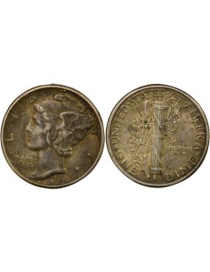 USA Mercury 1 dime Argent 1944 Philadelphie