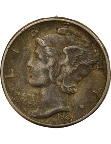 USA Mercury 1 dime Argent 1944 Philadelphie
