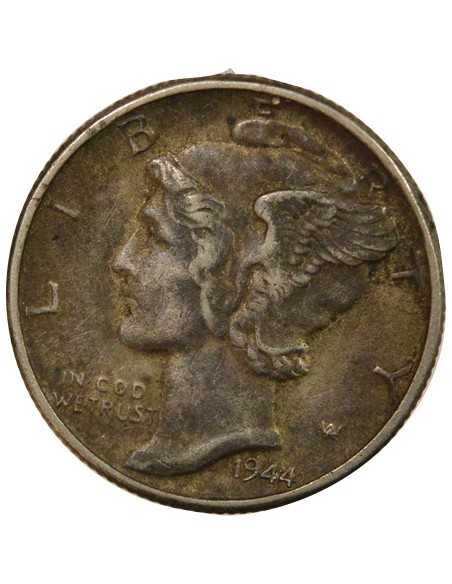 USA Mercury 1 dime Argent 1944 Philadelphie