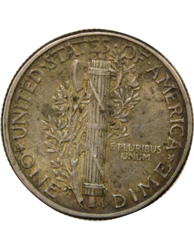 USA Mercury 1 dime Argent 1944 Philadelphie