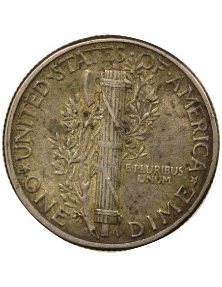 USA Mercury 1 dime Argent 1944 Philadelphie