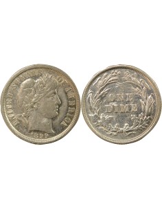 USA Barber 1 dime Argent 1899 Philadelphie