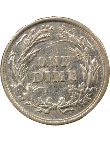 USA Barber 1 dime Argent 1899 Philadelphie