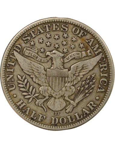 USA Barber 1/2 dollars Argent 1912 D - Denver