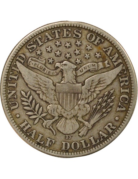 USA Barber 1/2 dollars Argent 1912 D - Denver