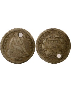 USA Seated Liberty 1 dime Argent 1856 O New Orleans