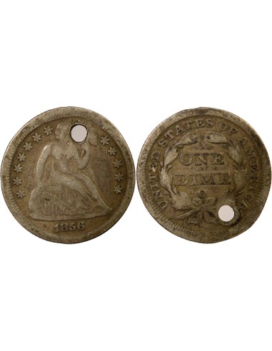 USA Seated Liberty 1 dime Argent 1856 O New Orleans