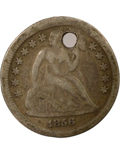 USA Seated Liberty 1 dime Argent 1856 O New Orleans 2