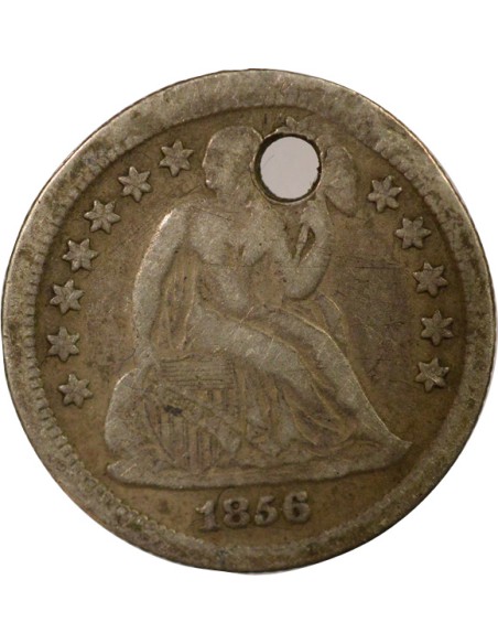 USA Seated Liberty 1 dime Argent 1856 O New Orleans
