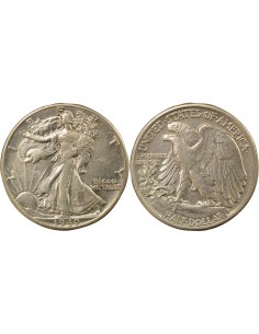 USA Liberty Walking 1/2 dollars Argent 1940 Philadelphie