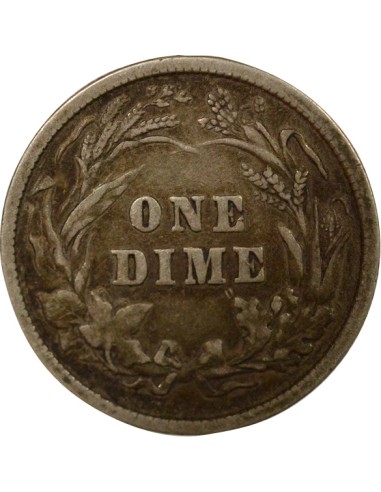 USA Barber 1 dime Argent 1897 Philadelphie
