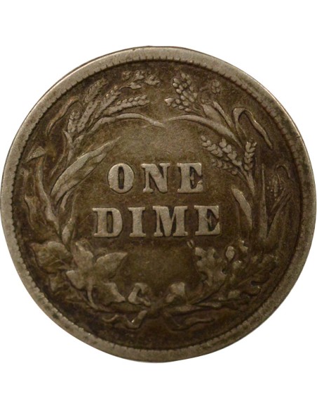 USA Barber 1 dime Argent 1897 Philadelphie