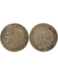 IIIe République 50 centimes Argent 1871 A - Paris