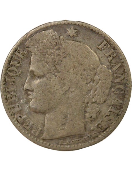 IIIe République 50 centimes Argent 1871 A - Paris