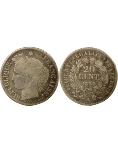 IIe République 20 centimes Argent 1850 A - Paris