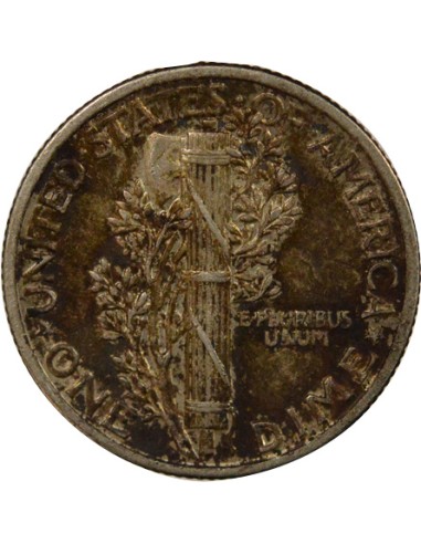 Dime Argent Mercury 1942 Philadelphie - Description Numismatique