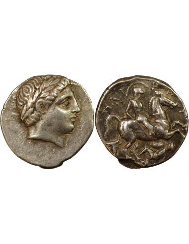 Royaume de Péonie Patraos 1 tetradrachme Argent 335-315 Av JC