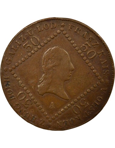 Autriche François I d'Autriche 30 kreuzer Cuivre 1807 A Vienne