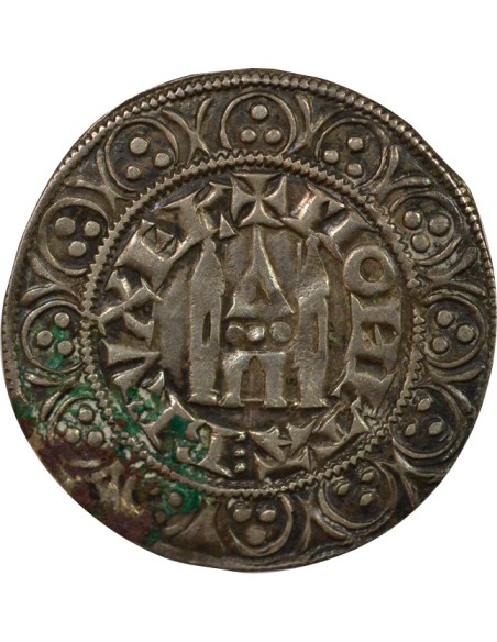 Belgique Jean I de Brabant au Châtel Brabançon 1 gros Argent 1282-1294 B. Bruxelles