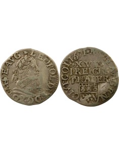 Etats-Allemands (Cologne) Léopold I du Saint Empire 1/16 thaler Argent 1671