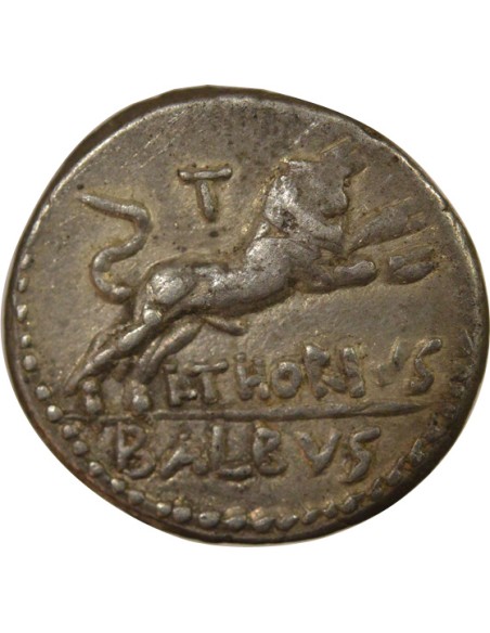 République Romaine Lucius Thorius Balbus 1 denier Argent 105 Av JC R Rome