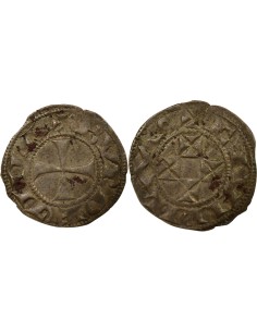 Duché d'Aquitaine Guillaume X 1 denier Billon 1127-1137 K Bordeaux