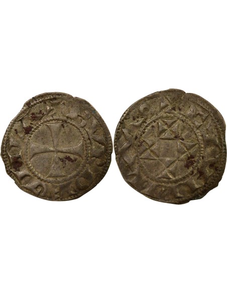Duché d'Aquitaine Guillaume X 1 denier Billon 1127-1137 K Bordeaux