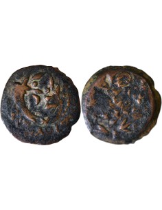 Judée Alexandre Jannée 1 prutah Bronze 103-76 Av JC Jérusalem