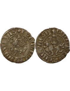 Arménie Levon I Roi assis 1 tram Argent 1198-1219 Kozan / Sis