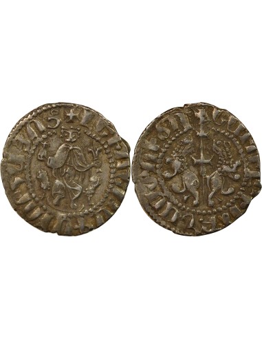 Arménie Levon I Roi assis 1 tram Argent 1198-1219 Kozan / Sis