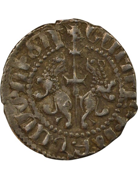 Arménie Levon I Roi assis 1 tram Argent 1198-1219 Kozan / Sis
