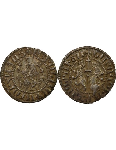 Arménie Levon I Roi assis 1 tram Argent 1198-1219 Kozan / Sis