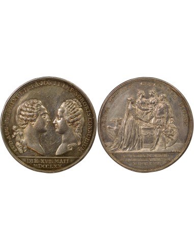 Louis XV Mariage 1 médaille Argent 1770