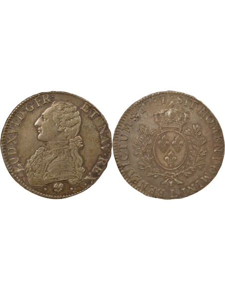 Louis XVI Au Buste Habillé 1 ecu Argent 1787 L Bayonne